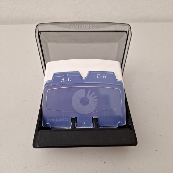 Vintage Rolodex Open Card Flip Top File COMPLETE New Old Stock - Picture 2 of 15